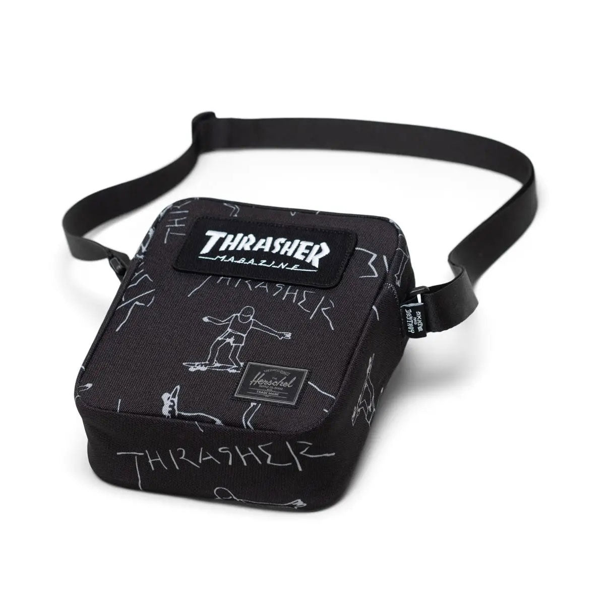 Herschel Supply x Thrasher Gonz Heritage Crossbody Bag - Black image 3