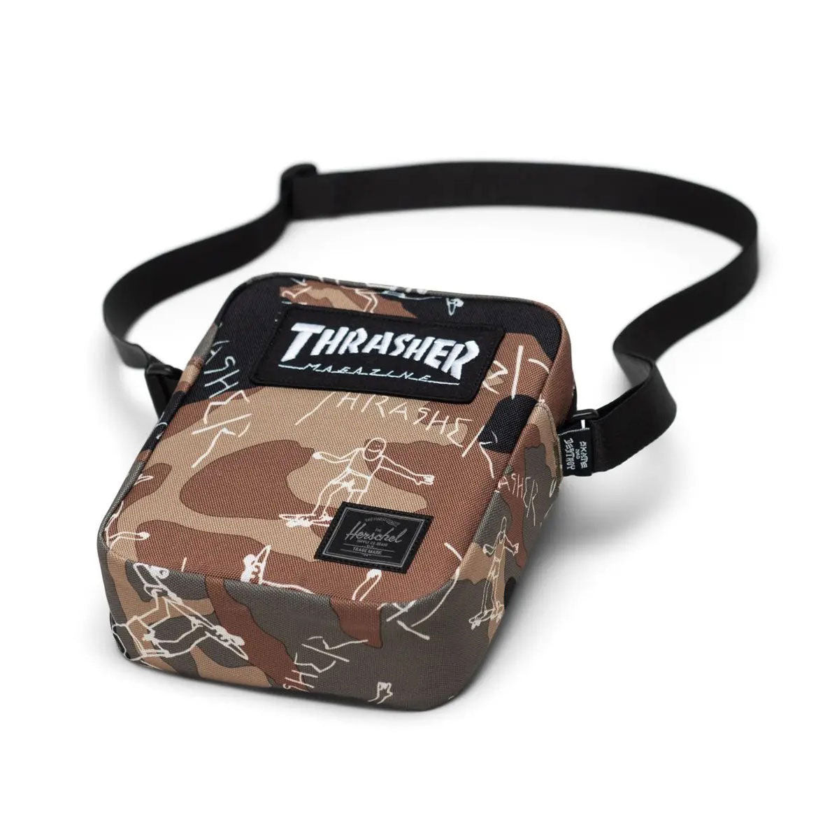 Herschel Supply x Thrasher Gonz Heritage Crossbody Bag - Woodland Camo image 3