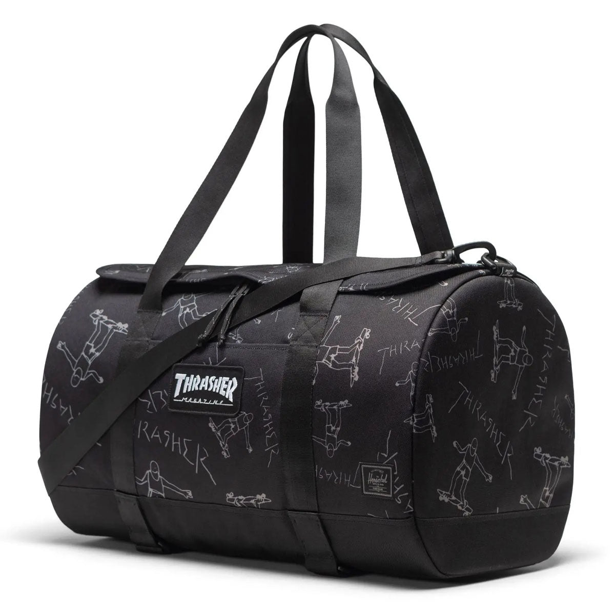 Herschel Supply x Thrasher Gonz Heritage Skate Duffle Bag - Black image 3
