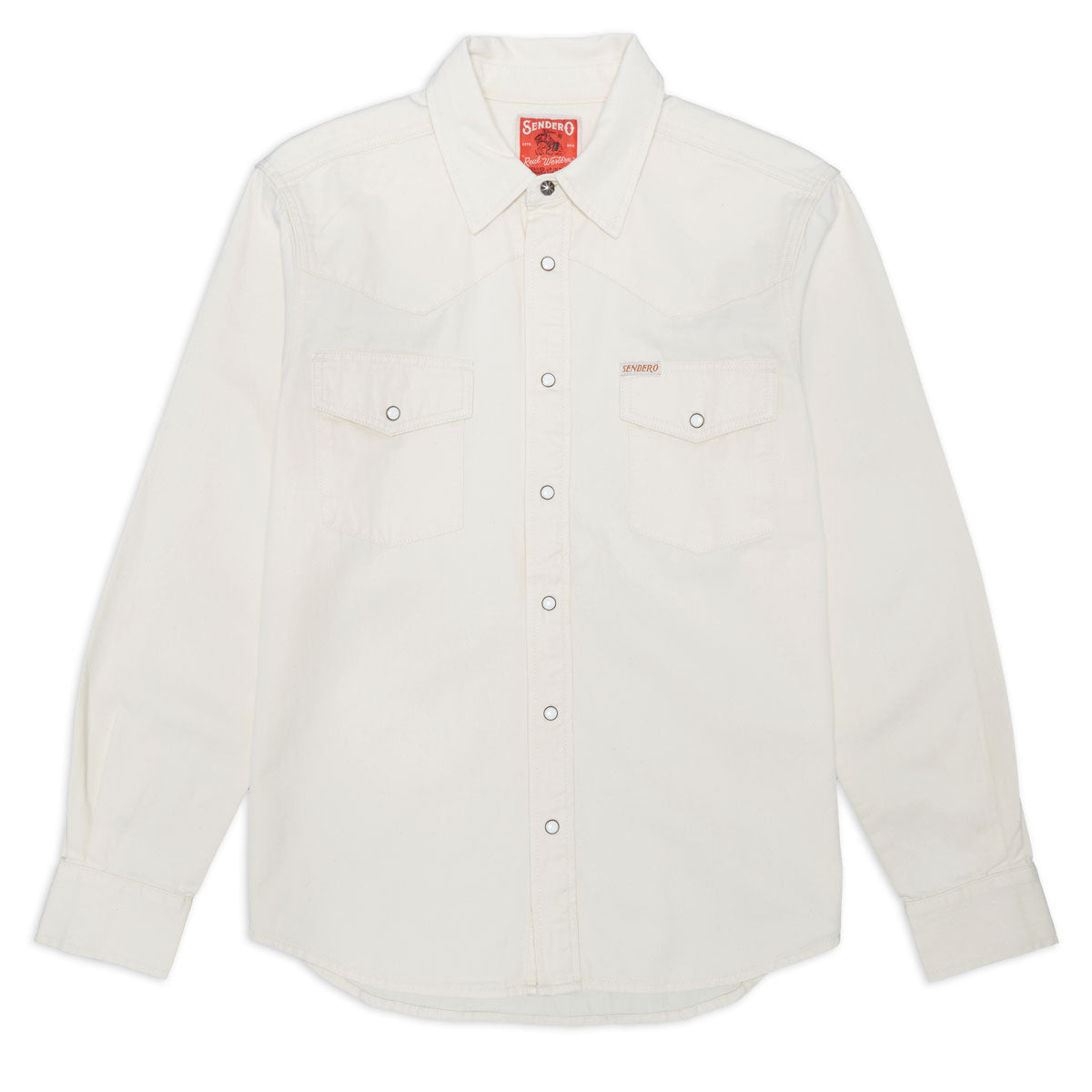 Sendero The Wyatt Pearl Snap Long Sleeve Shirt - Ecru image 1