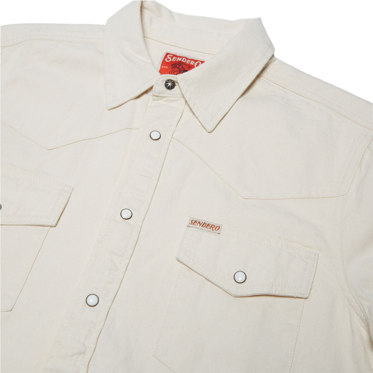 Sendero The Wyatt Pearl Snap Long Sleeve Shirt - Ecru image 3