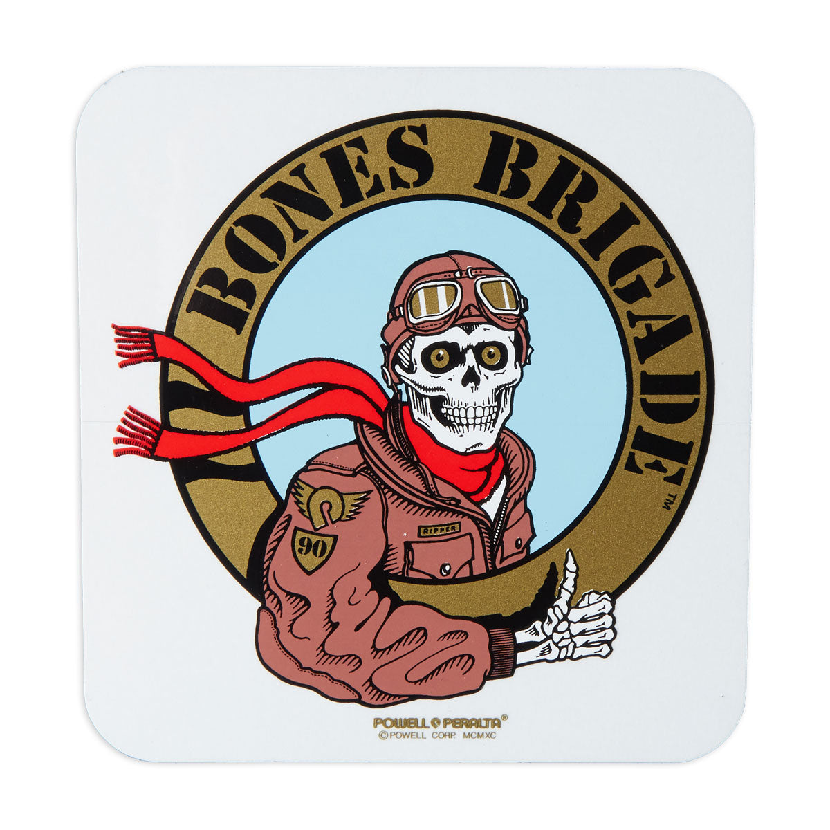 Bones Brigade Ripper Pilot Sticker - Metallic image 1