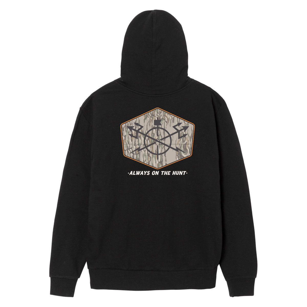 Dark Seas Solid Oak Hoodie - Black image 1