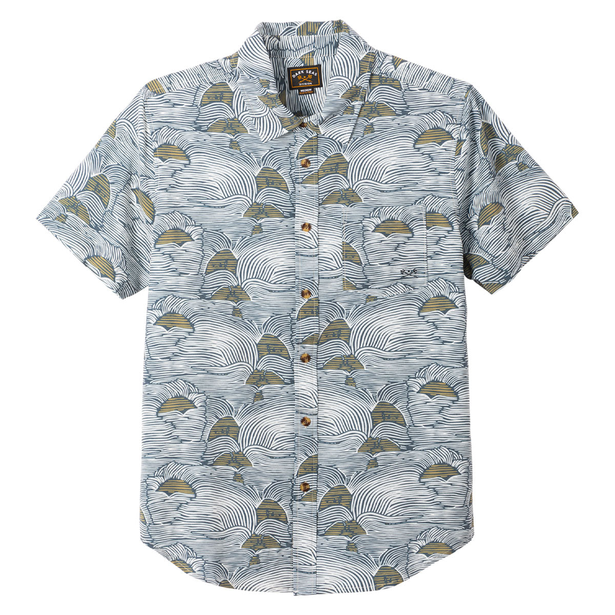 Dark Seas Bobby Shirt - Navy/Gold image 1