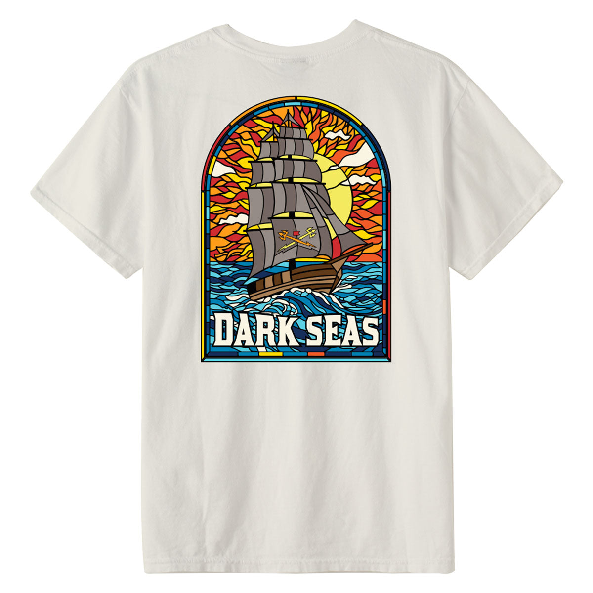 Dark Seas Sailors Sun T-Shirt - Antique White image 1