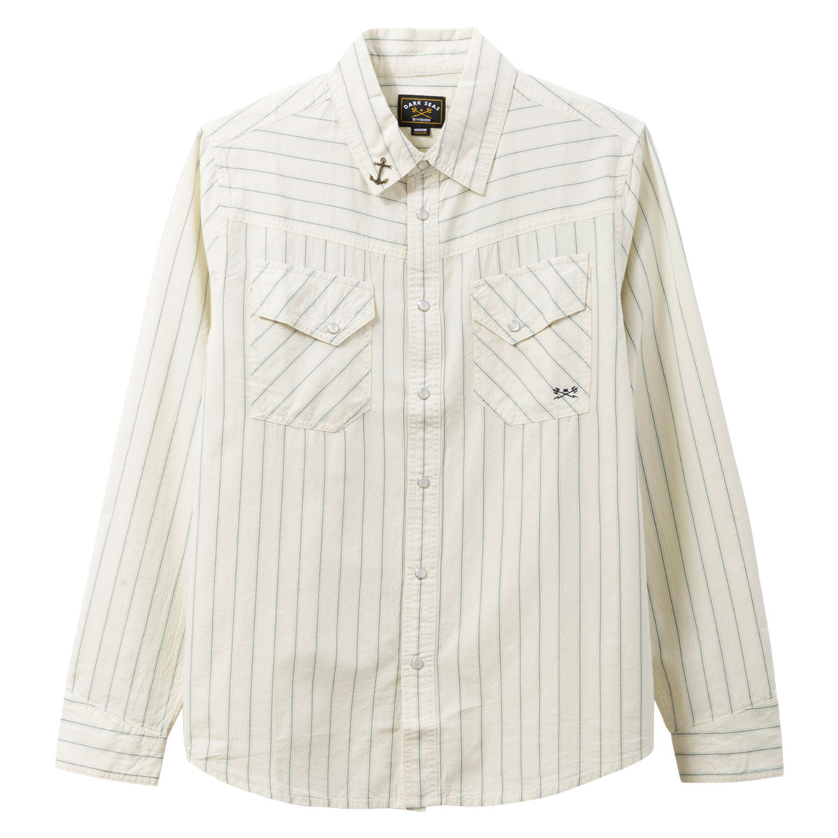 Dark Seas Kimbro Long Sleeve Shirt - Light Grey image 1