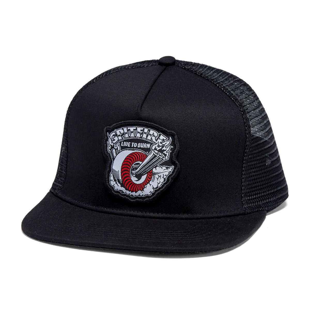 Spitfire Burnout Hat - Black/White/Red image 1
