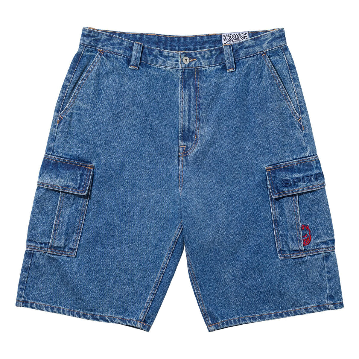 Spitfire Classic '87 Denim Cargo Shorts - Light Stone Wash image 1
