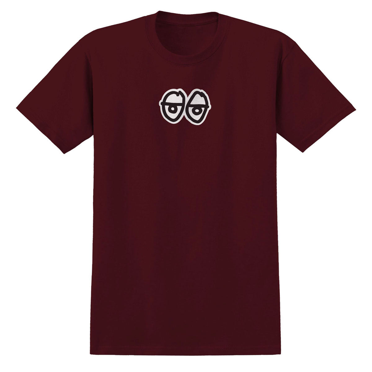 Krooked Eyes Lg T-Shirt - Burgundy/Black/White Print image 1