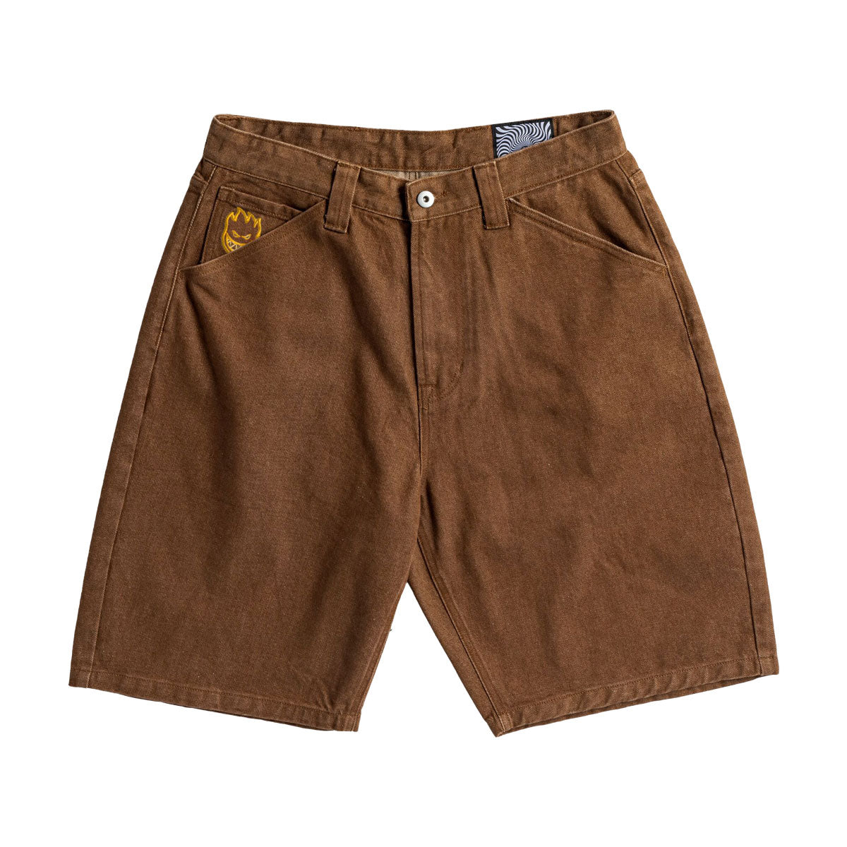 Spitfire Bighead Denim Shorts - Brown image 1