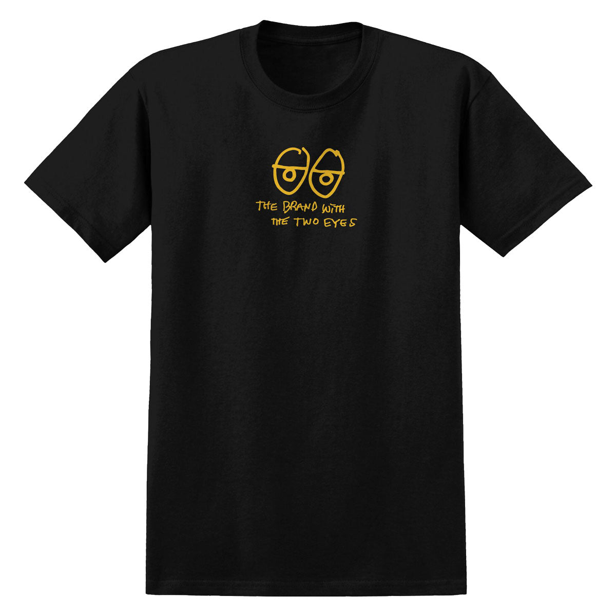 Krooked Two Eyes T-Shirt - Black/Yellow image 1