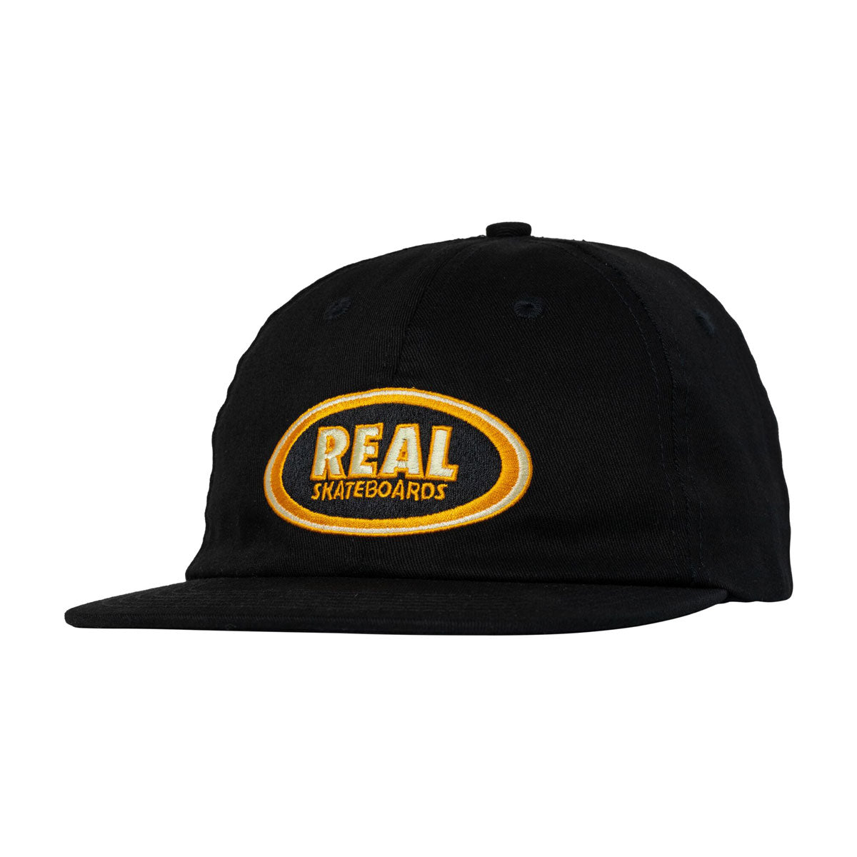 Real Oval Hat - Black/Cream/Orange image 1