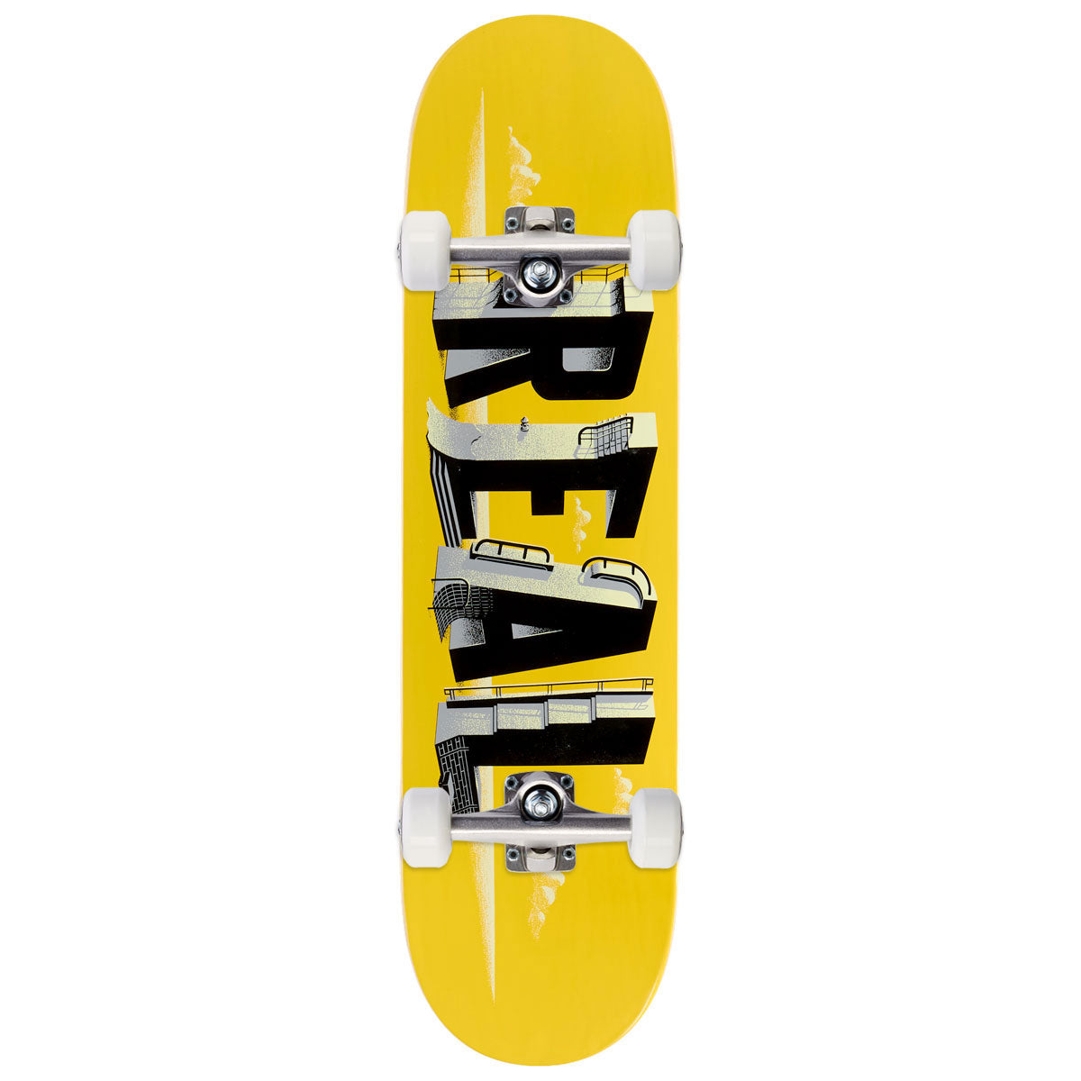 Real Spots Skateboard Complete - Yellow - 8.25