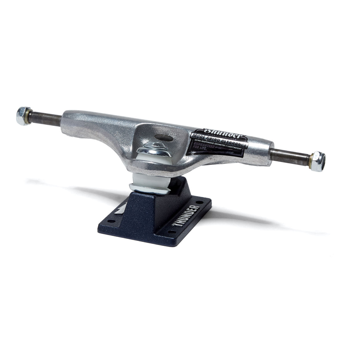 Thunder Suciu Nightwatch Pro Inverted Edition Skateboard Trucks - Polished/Blue - 148mm image 1