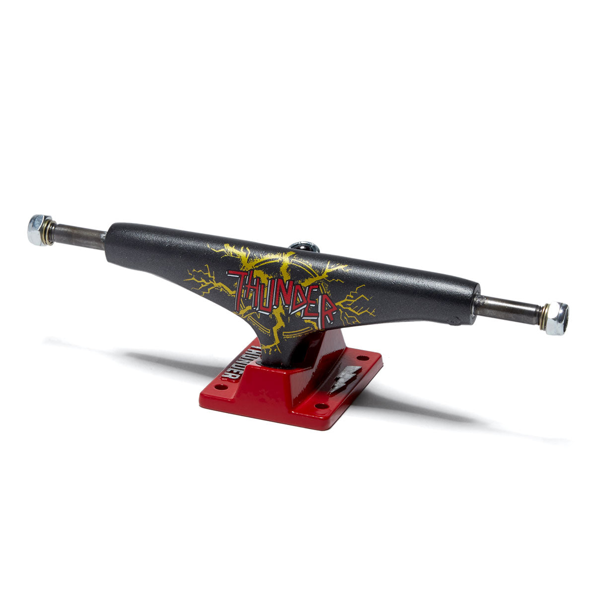 Thunder No Mercy Team Edition Skateboard Trucks - Grey/Red - 148mm image 1