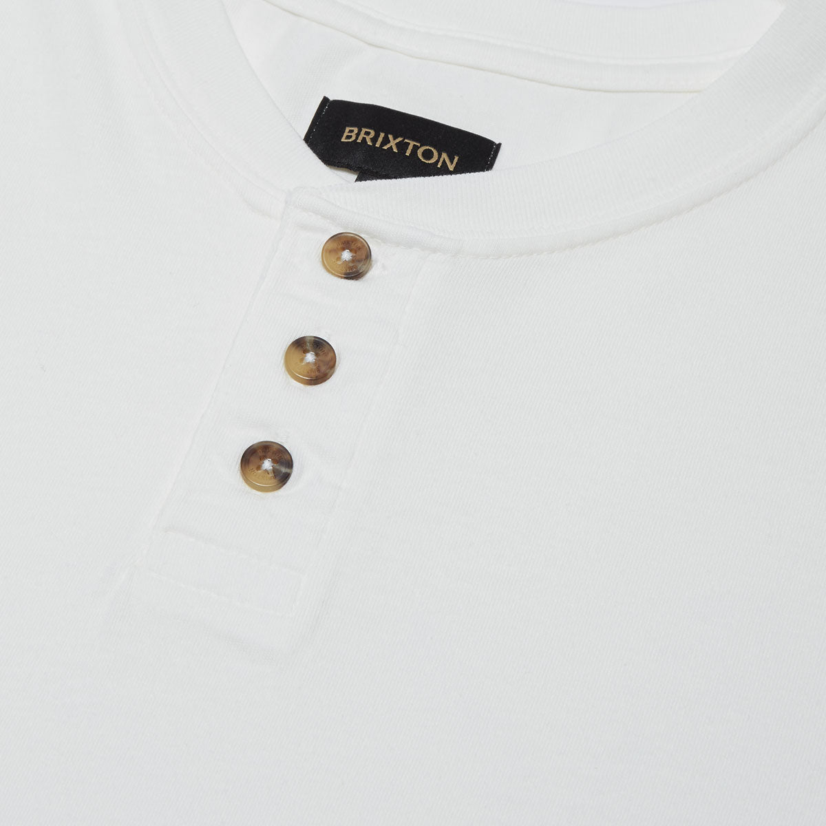 Brixton Vintage Reserve Henley Shirt - Off White Sol Wash image 2