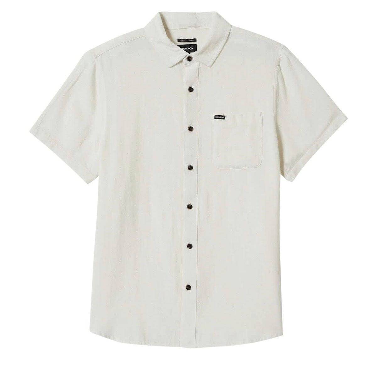 Brixton Charter Organic Cotton Shirt - Egret White image 1