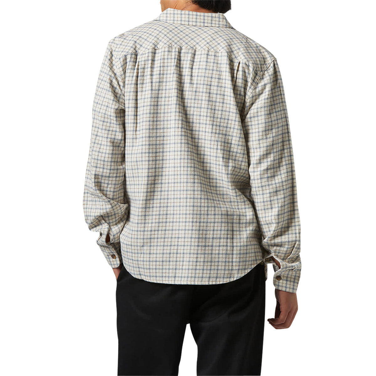 Brixton Bowery Lightweight Ultra Flannel Shirt - Whitecap/Basalt image 2