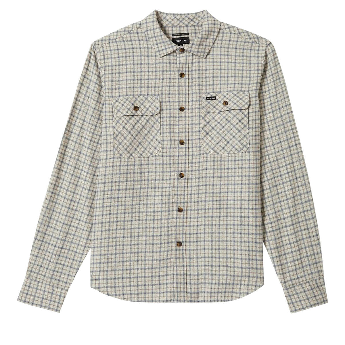 Brixton Bowery Lightweight Ultra Flannel Shirt - Whitecap/Basalt image 4