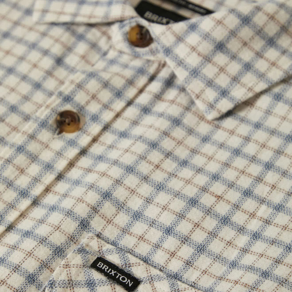 Brixton Bowery Lightweight Ultra Flannel Shirt - Whitecap/Basalt image 5