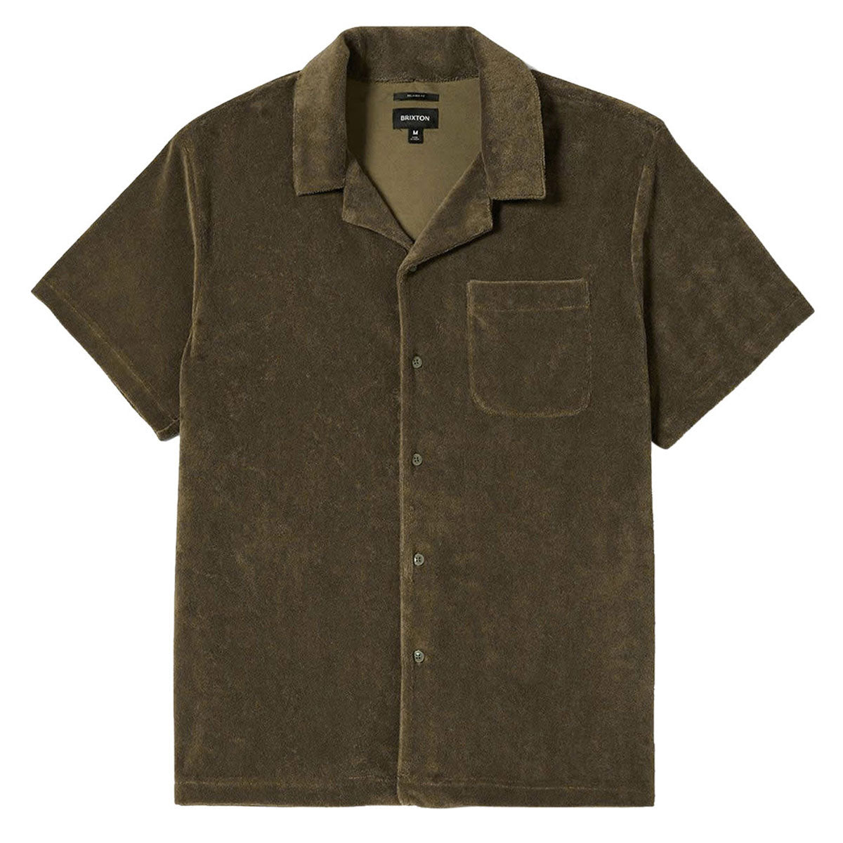 Brixton Bunker Terry Cloth Knit Shirt - Ivy Green image 1