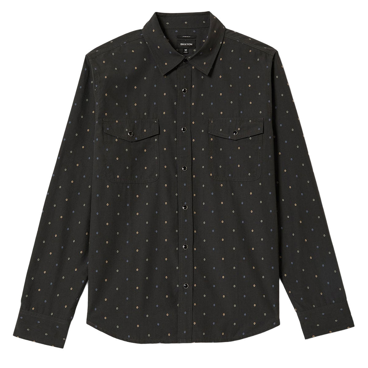 Brixton Wayne Long Sleeve Shirt - Asphalt Black image 1