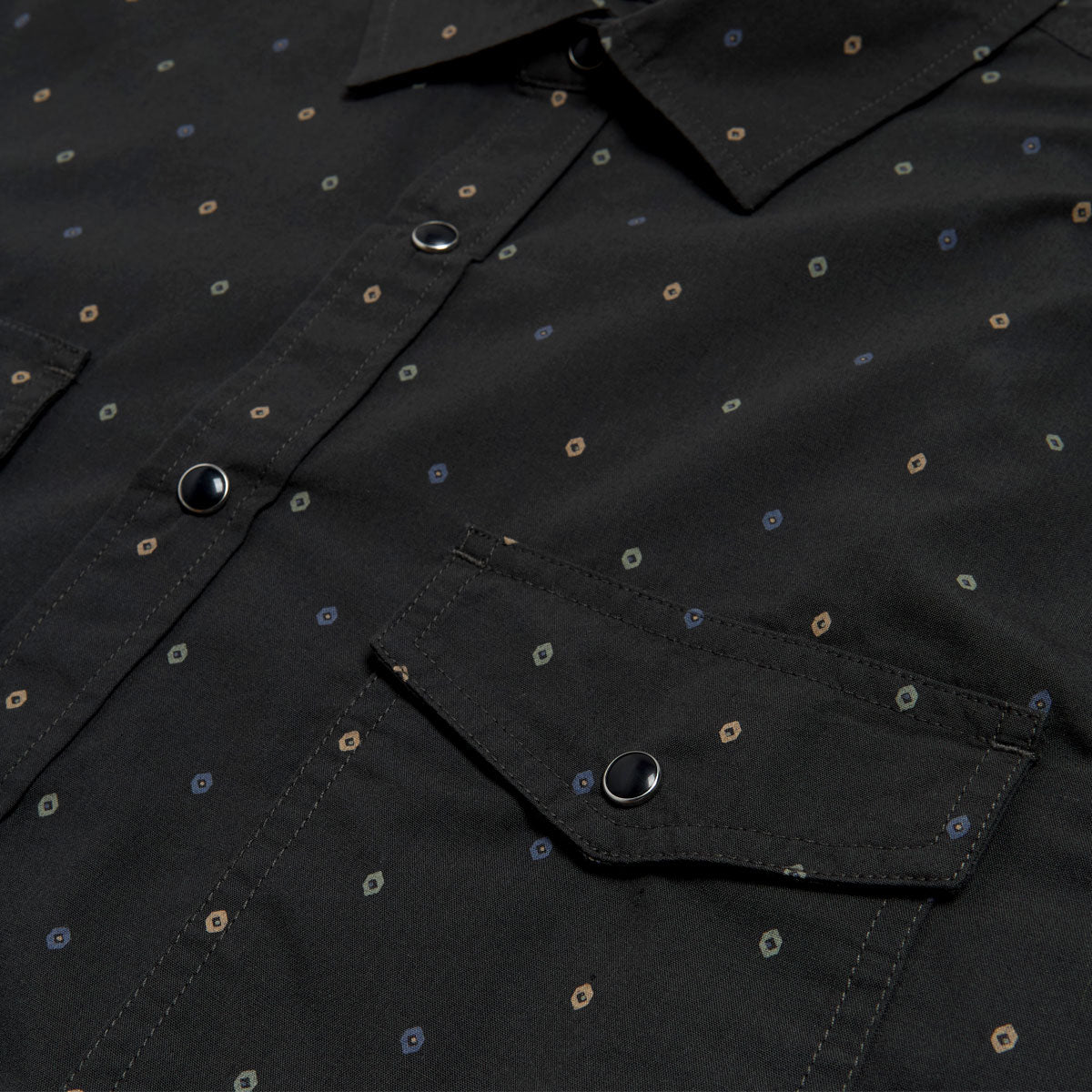 Brixton Wayne Long Sleeve Shirt - Asphalt Black image 2