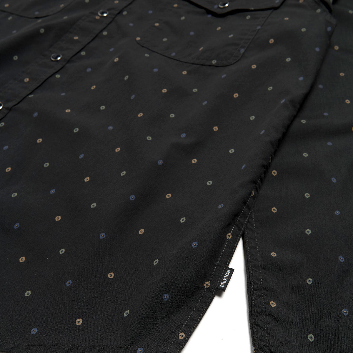 Brixton Wayne Long Sleeve Shirt - Asphalt Black image 3