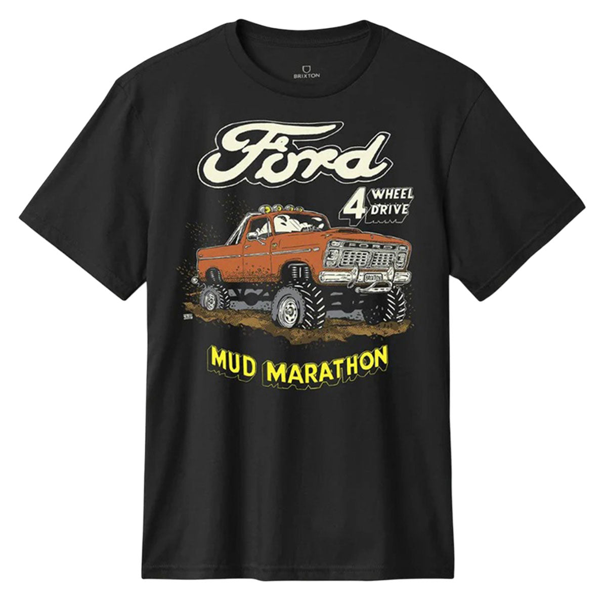 Brixton x Ford Mud Marathon T-Shirt - Burnt Rubber image 1