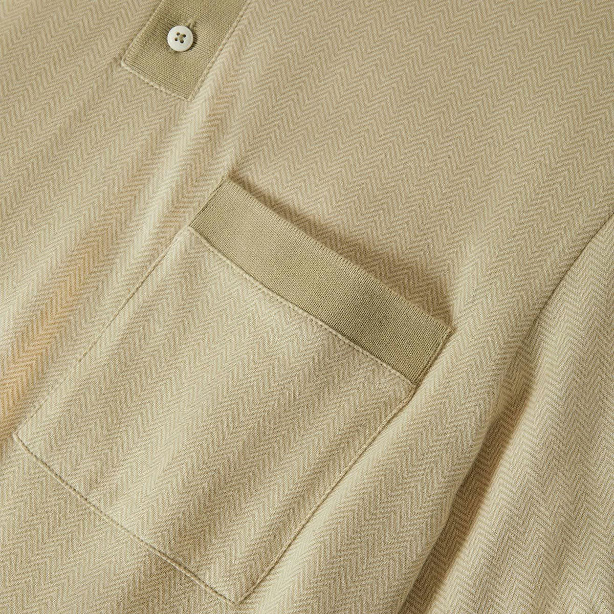 Brixton Weekend Herringbone Polo Shirt - Whitecap/Elm image 4