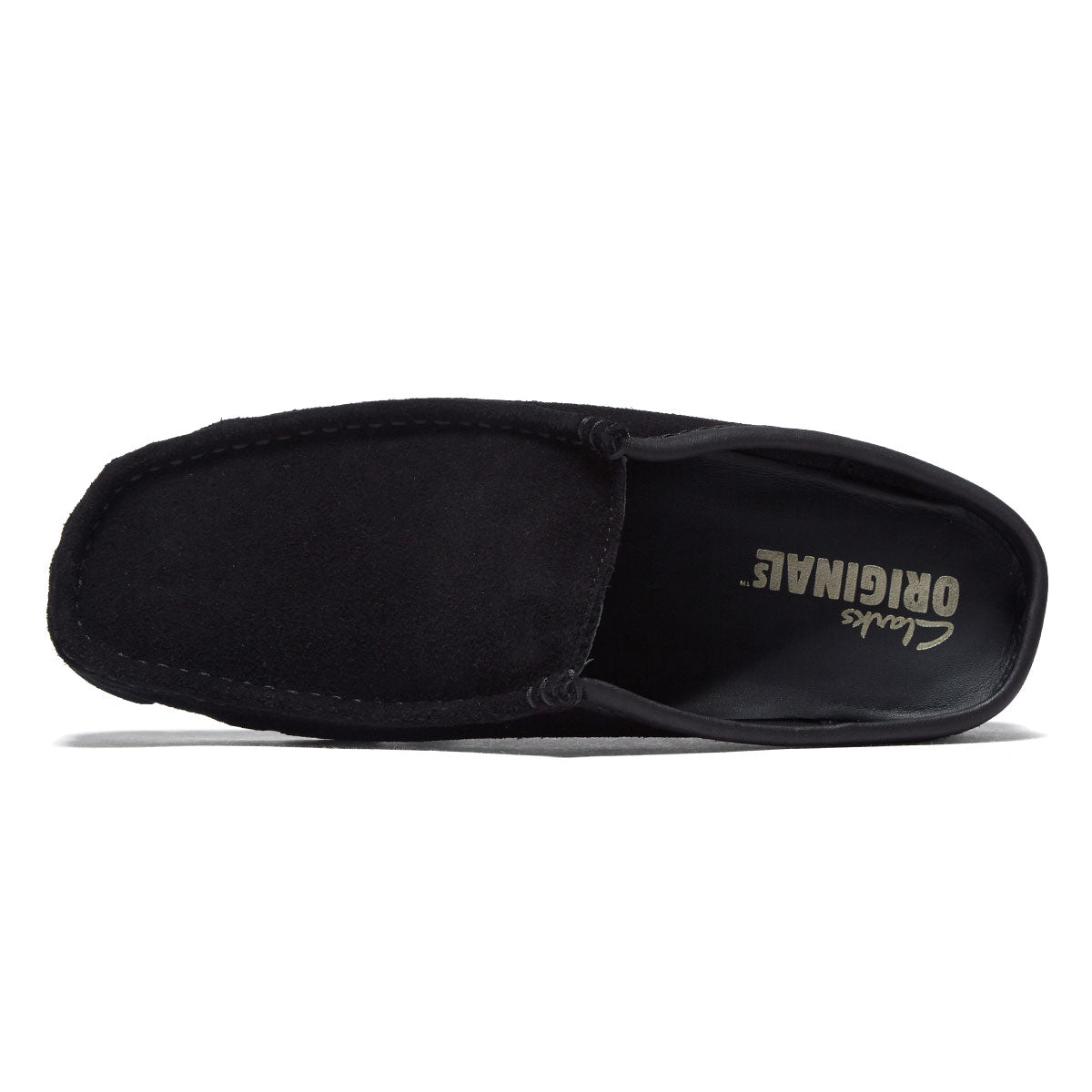 Clarks Wallabee Slip Shoes - Black Suede image 3