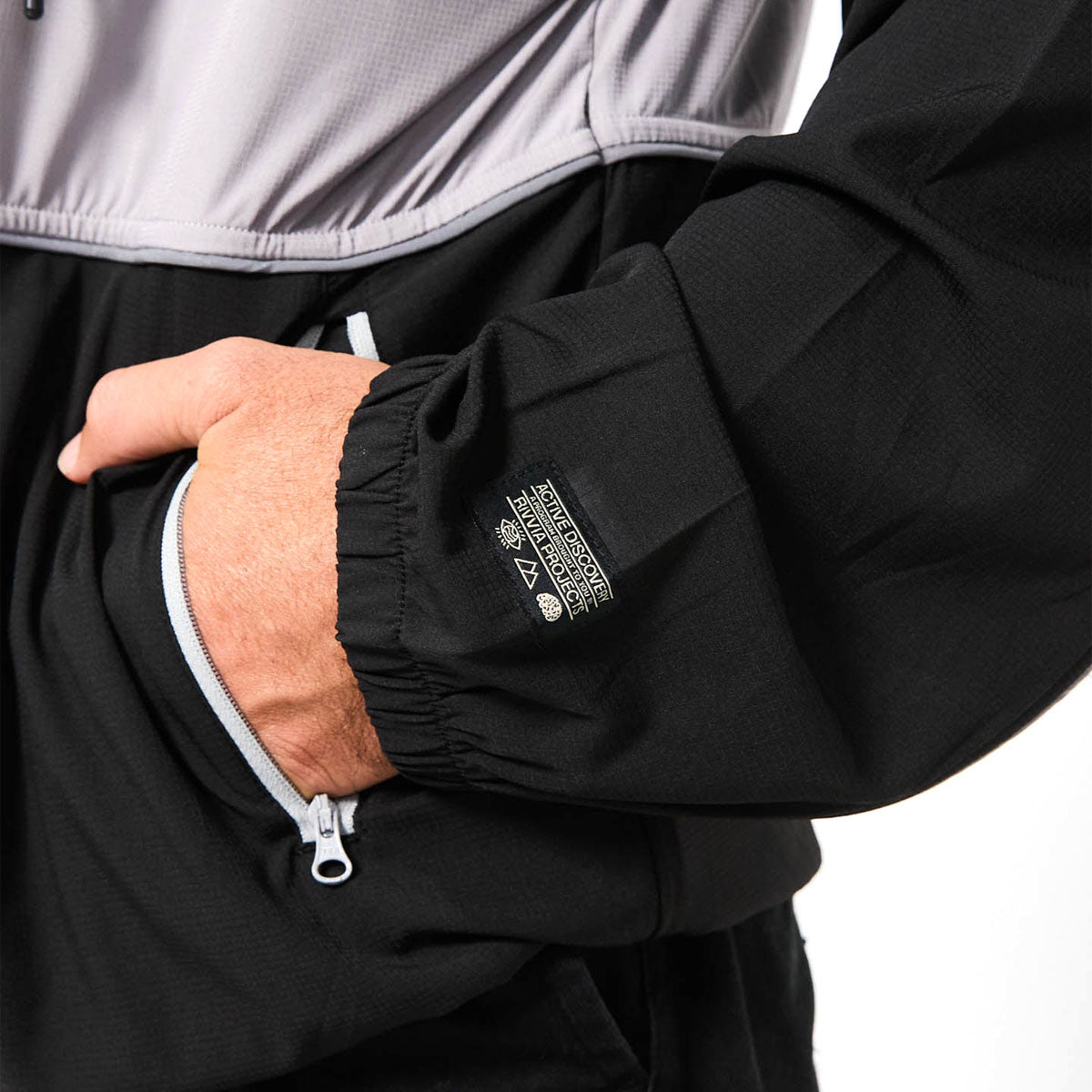 Rivvia Global Projects Spray Jacket - Black/Grey image 5