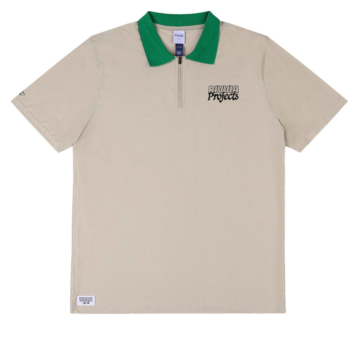 Rivvia Blueprint Polo Shirt - Bone Green image 1