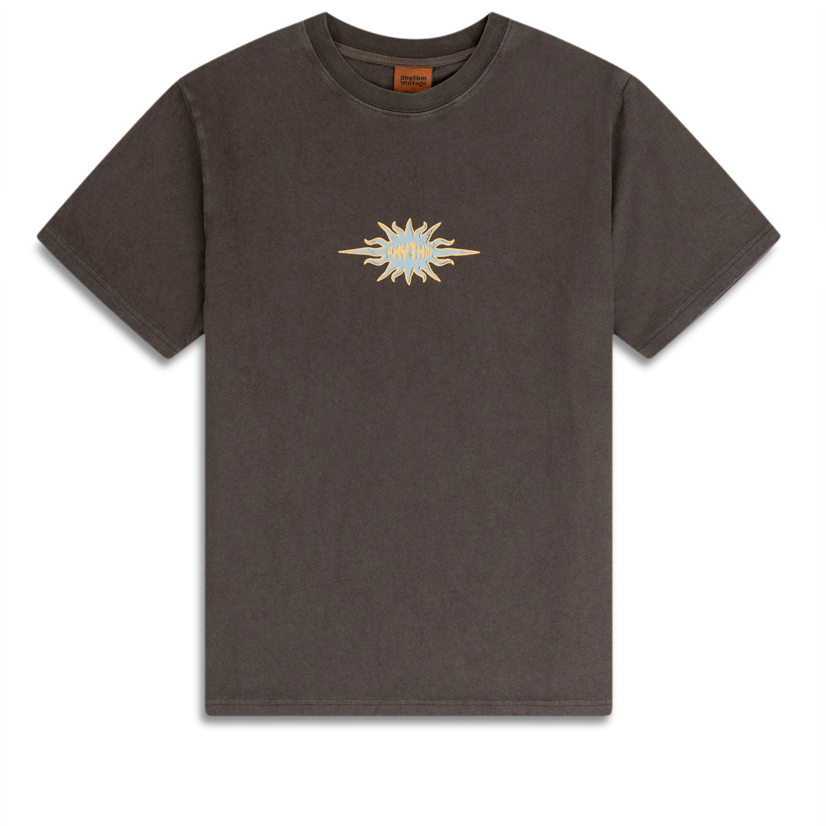 Rhythm Flame Printed Vintage T-Shirt - Black image 1