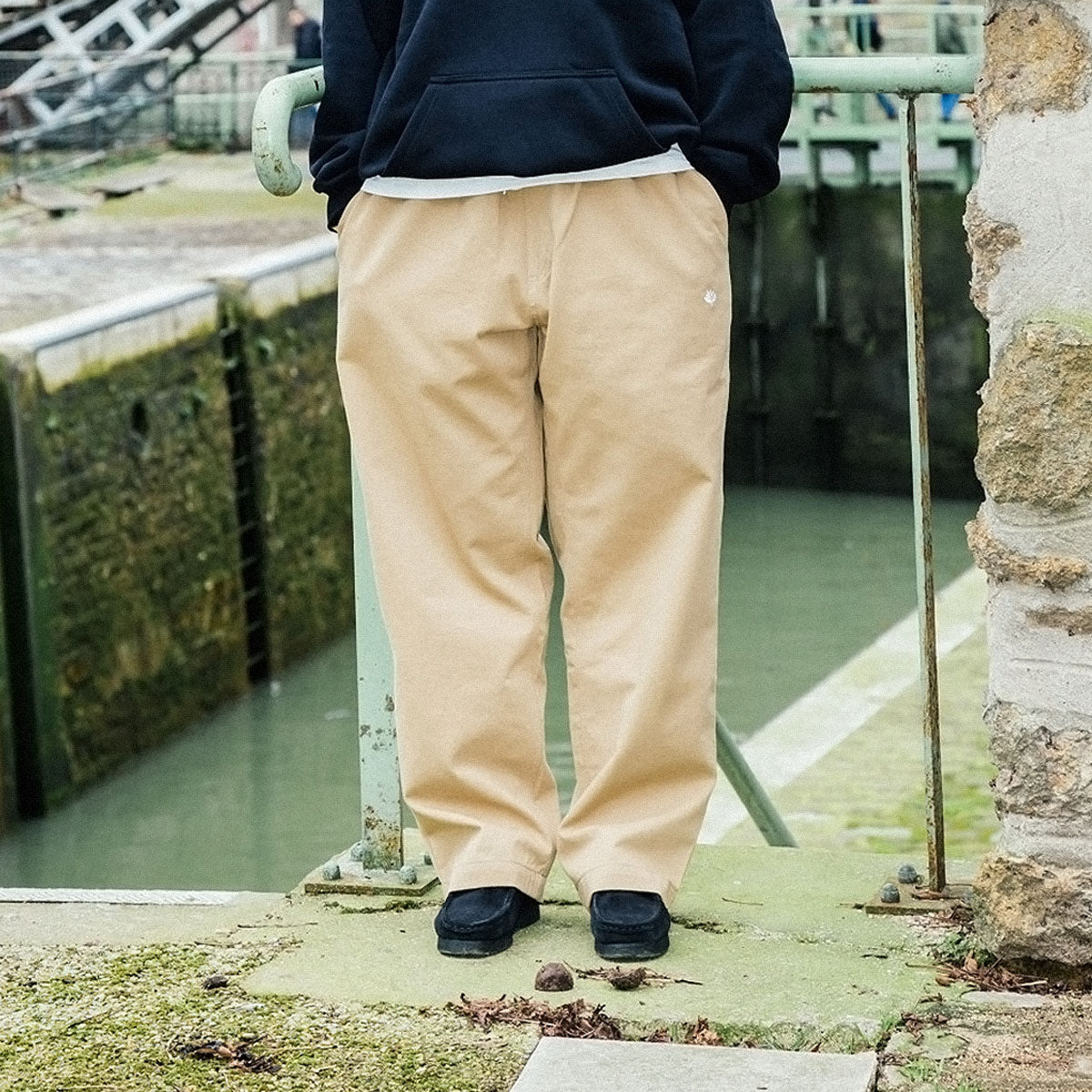Magenta Slack Pants - Beige image 5