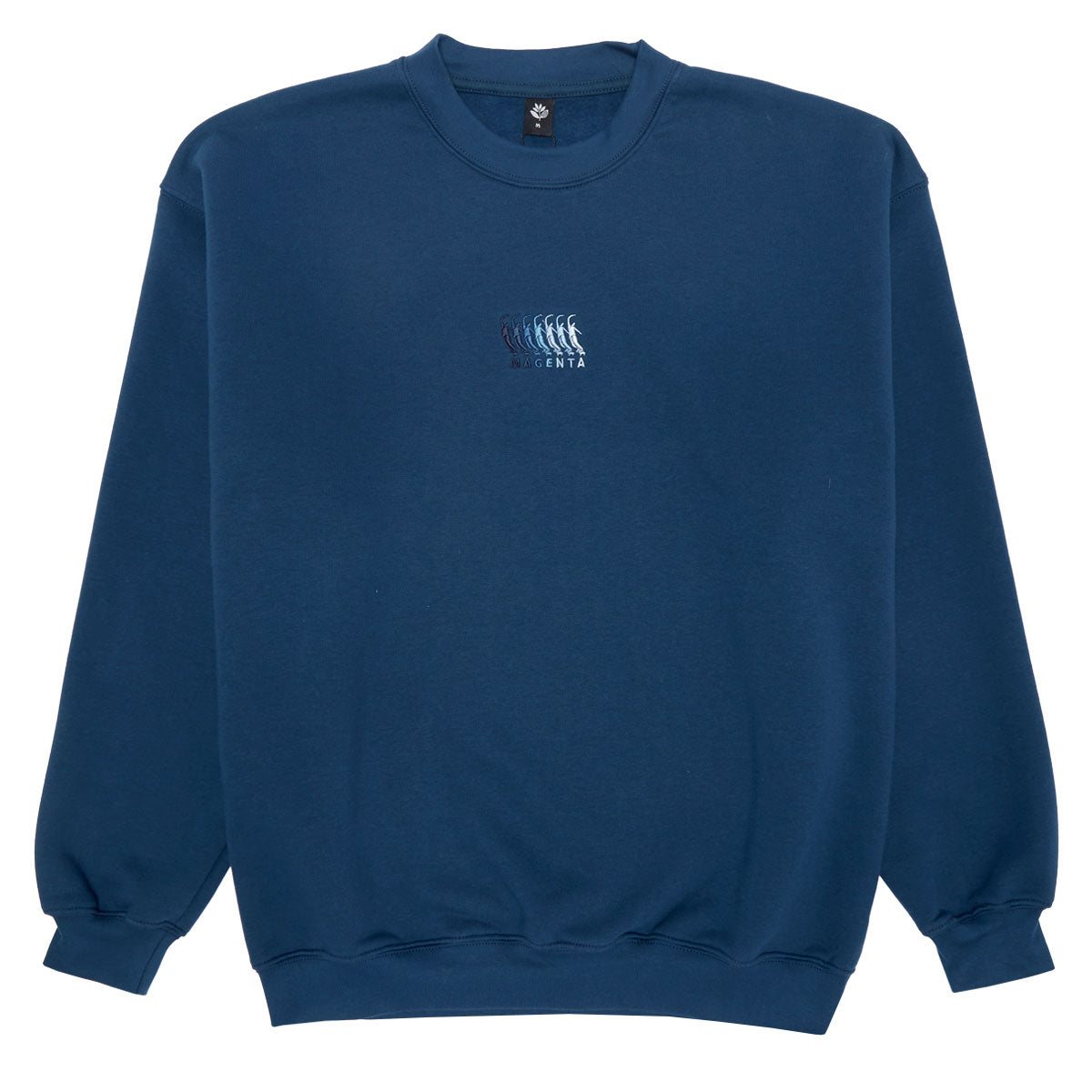 Magenta Sequence Crewneck Sweatshirt - Petrol Blue image 1