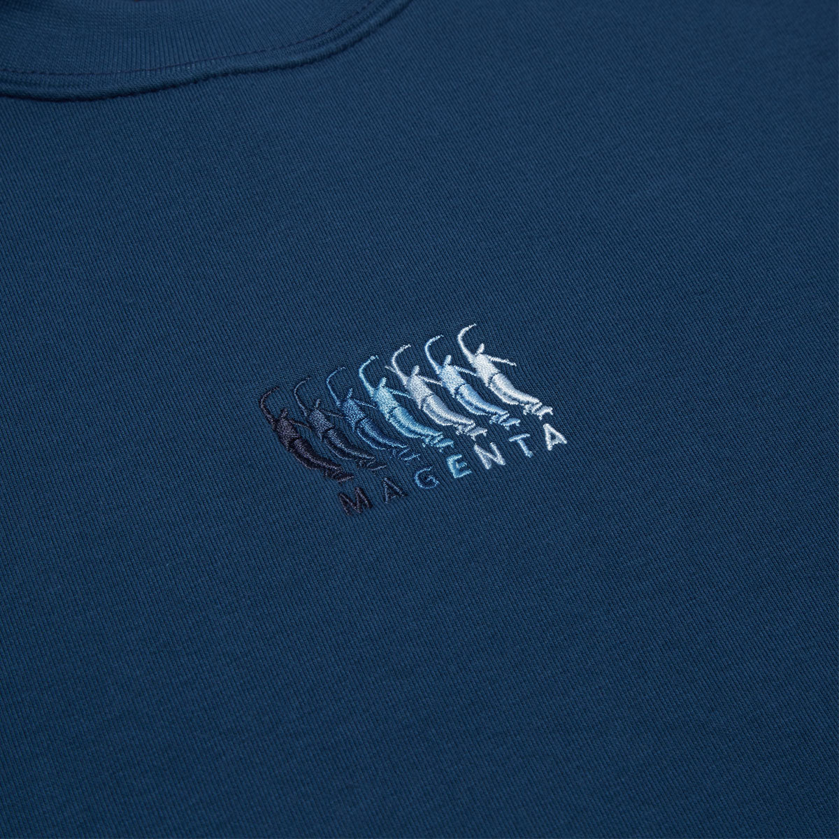 Magenta Sequence Crewneck Sweatshirt - Petrol Blue image 2