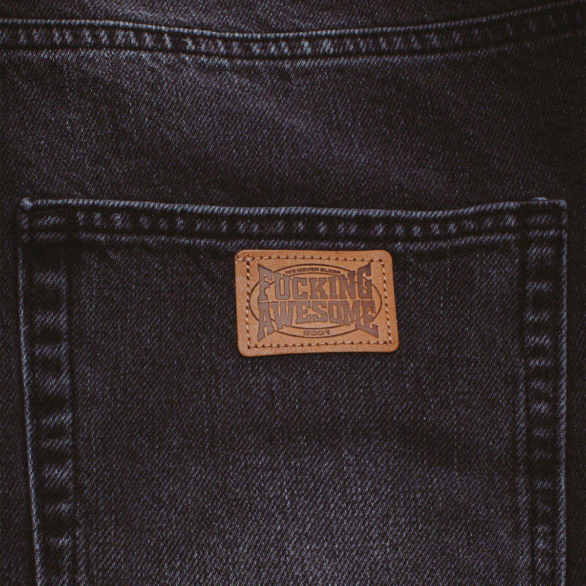 Fucking Awesome Fecke Washed Jeans - Black image 3