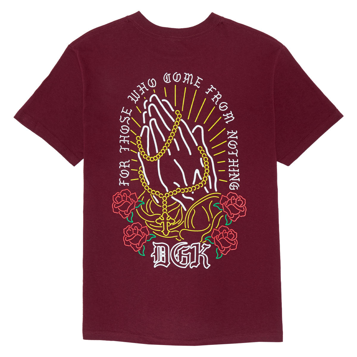 DGK Deus T-Shirt - Burgundy image 2