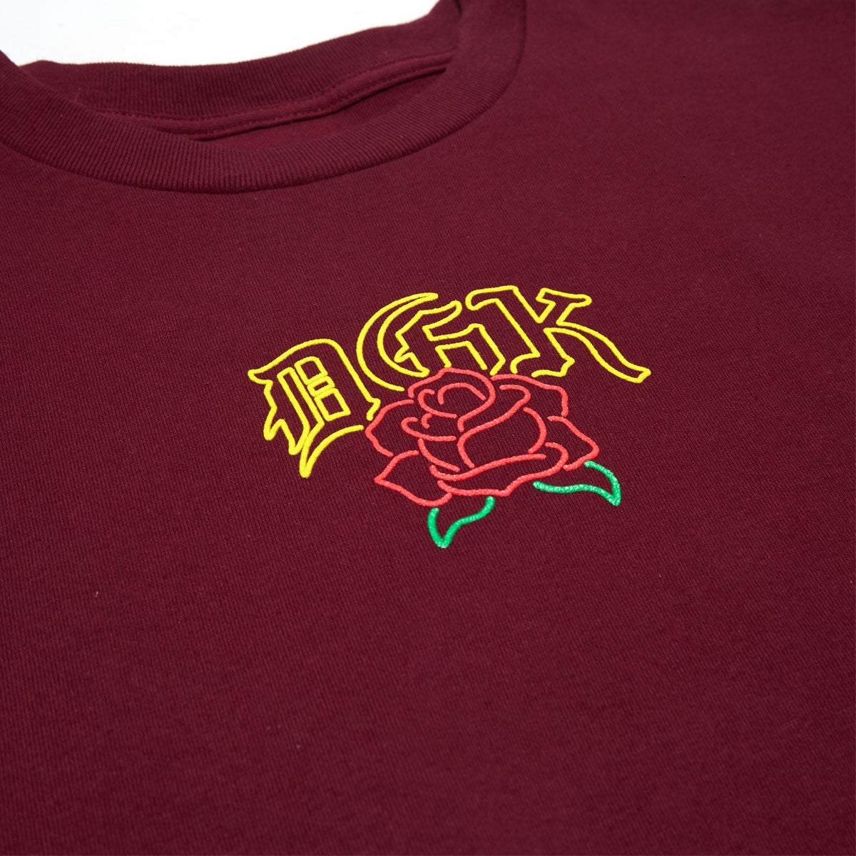 DGK Deus T-Shirt - Burgundy image 3