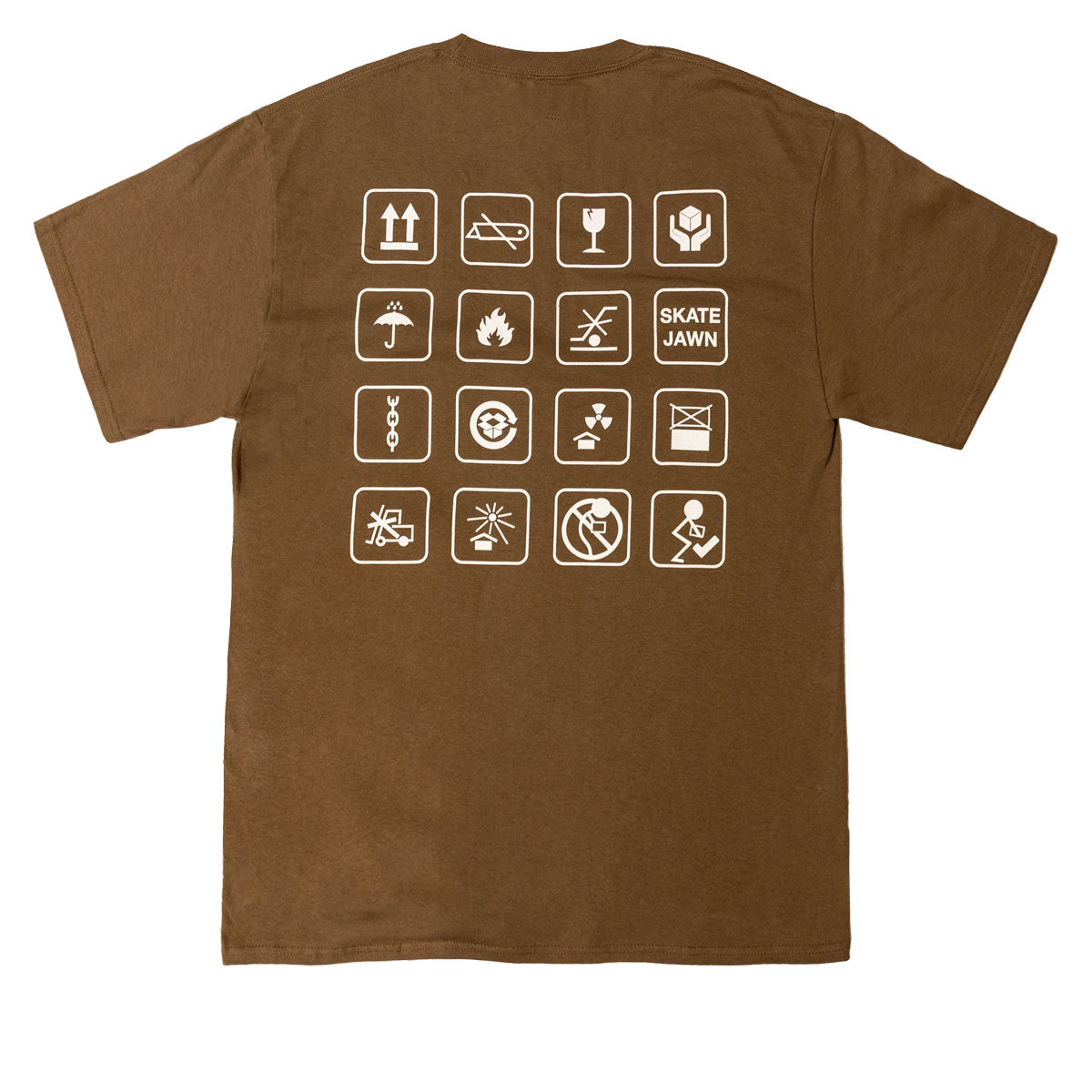 Skate Jawn Shipping T-Shirt - Brown image 1