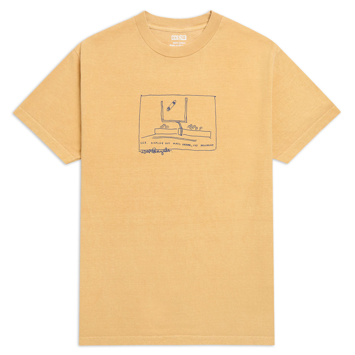 CCS Gonz 2001 Reissue T-Shirt - Faded Mustard image 1