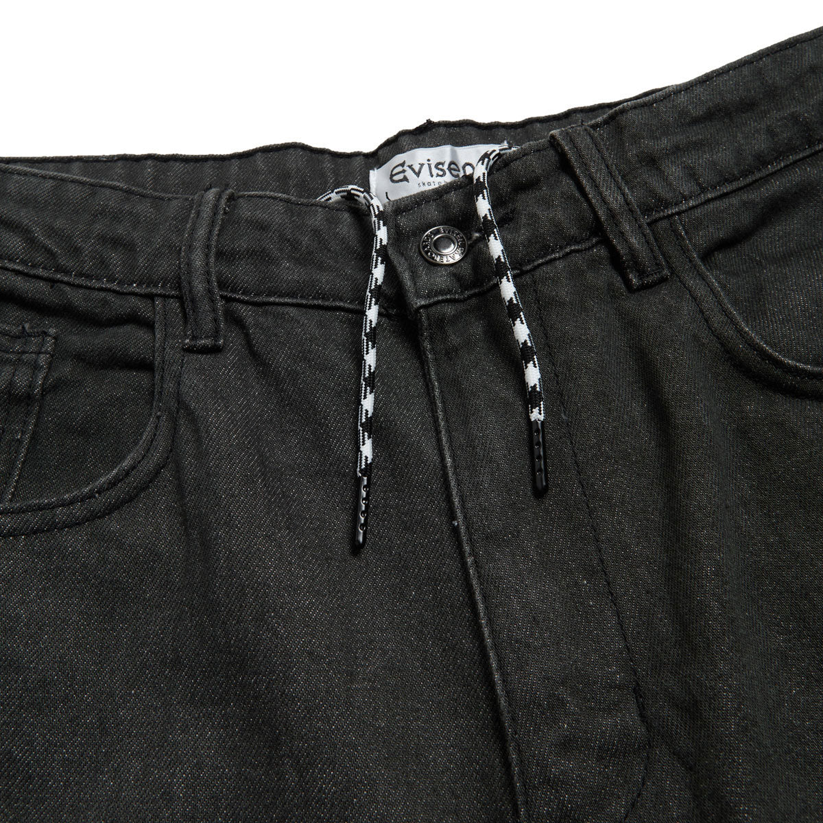 Evisen Sushi Denim Shorts - Black image 4