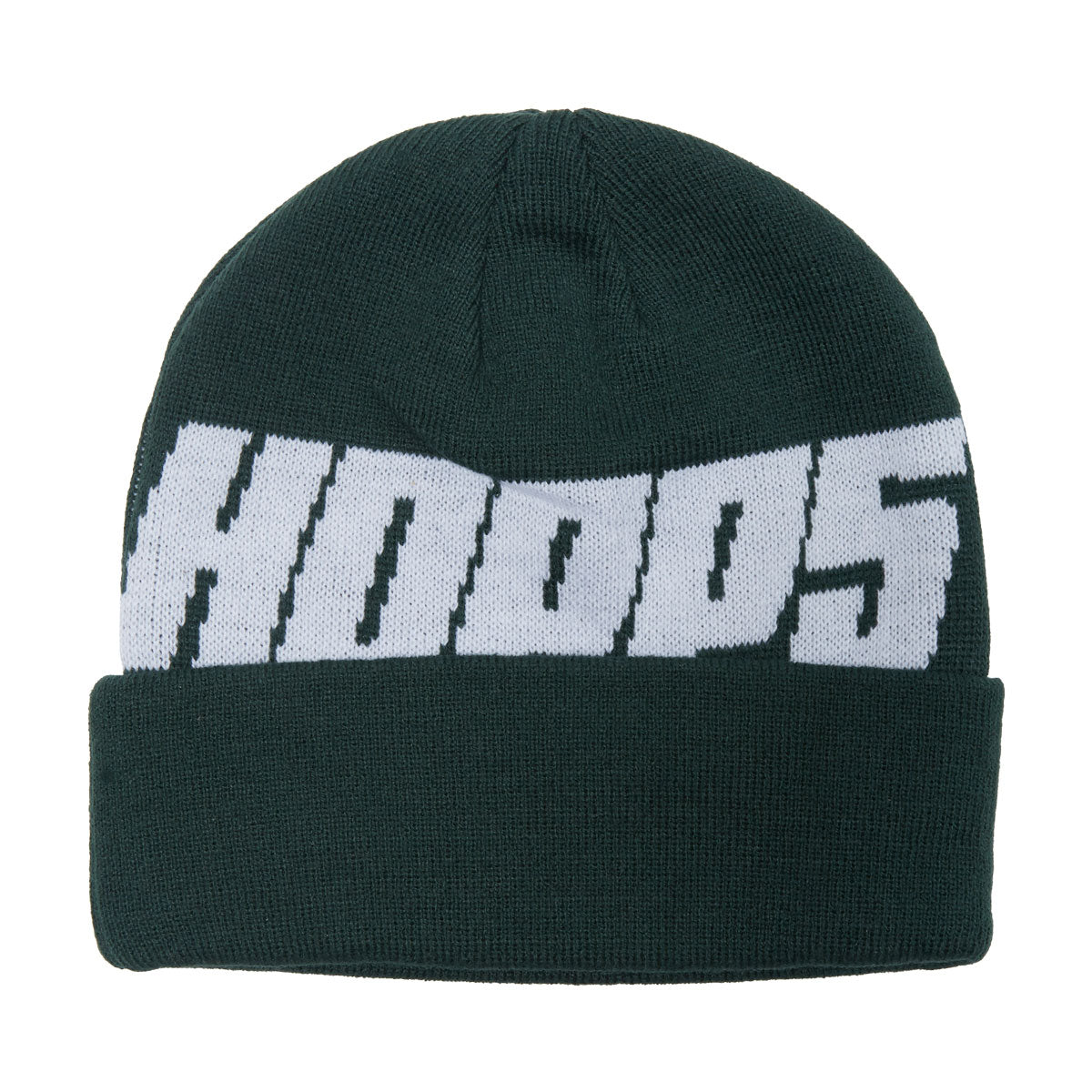 Hopps Big Hopps Knitted Beanie - Hunter Green/White image 2