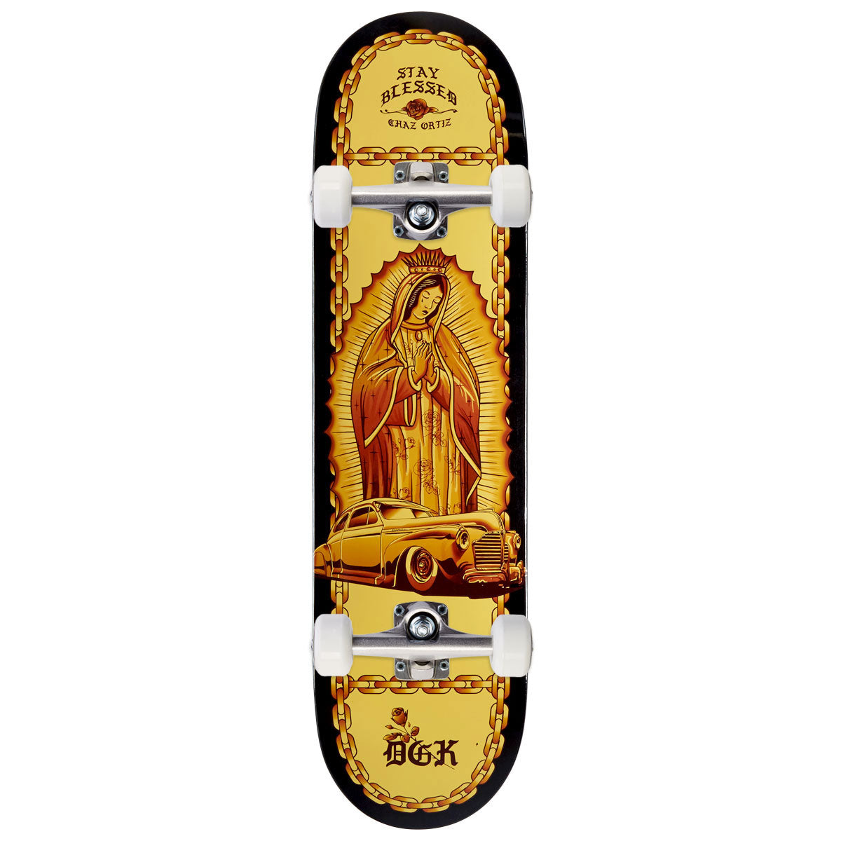 DGK Lo-Side Ortiz Skateboard Complete - Dipped - 8.10