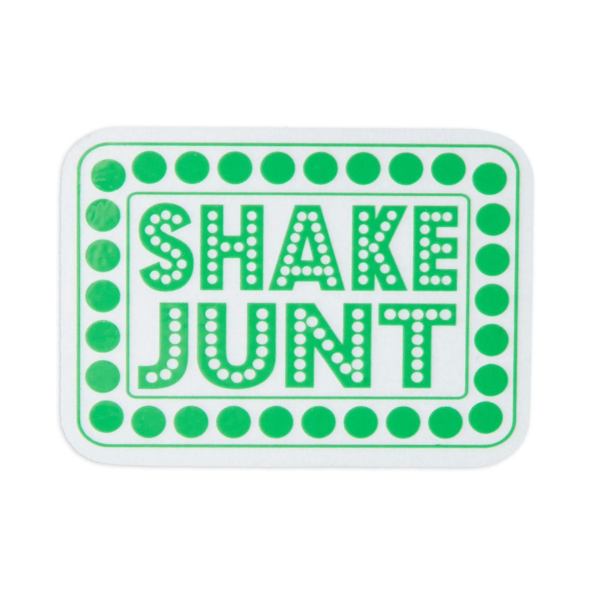 Shake Junt Box Logo Vinyl Sticker - Green image 1
