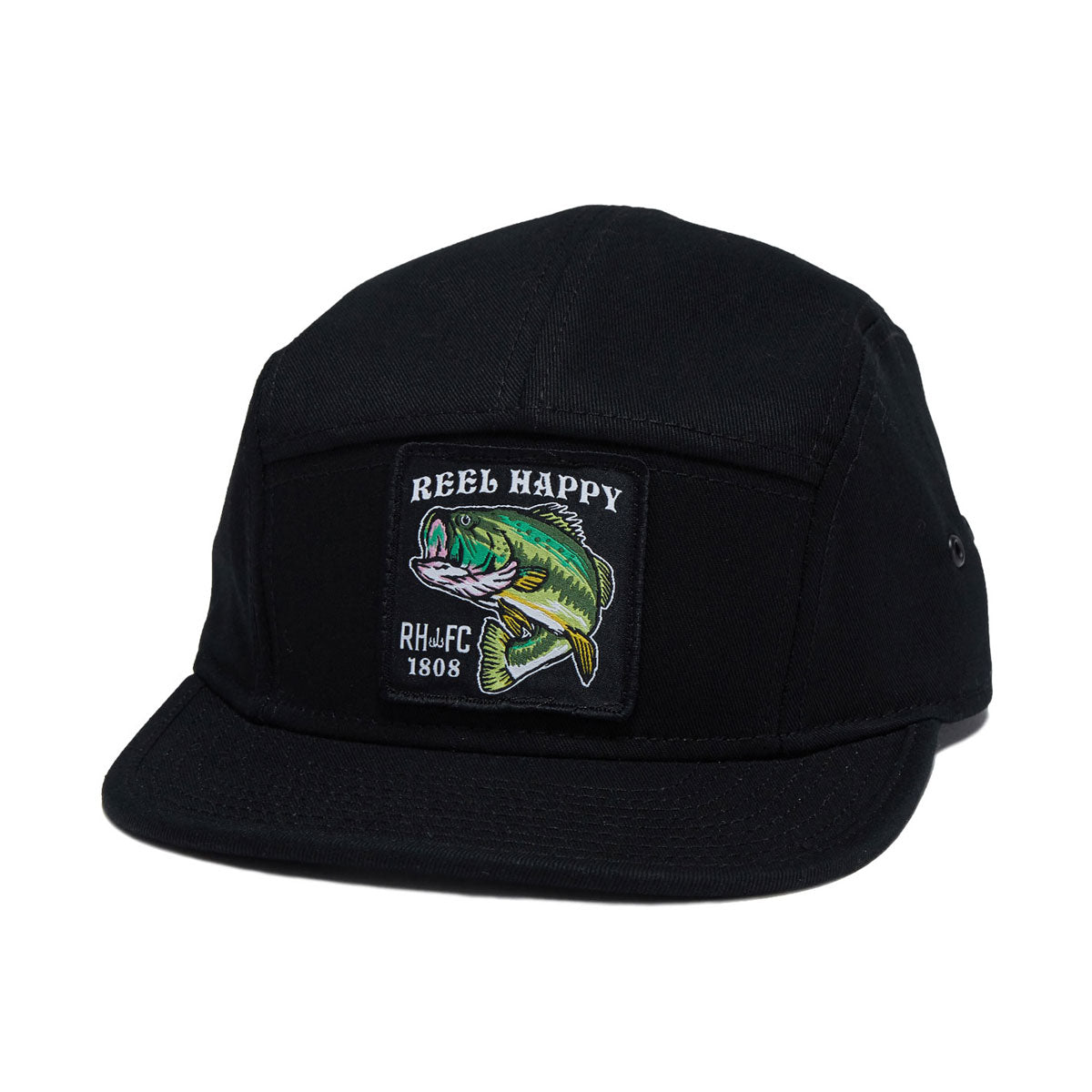 Reel Happy Happy Camper Hat - Black image 1