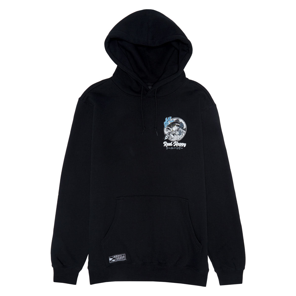 Reel Happy Basu Sakana Hoodie - Black image 1