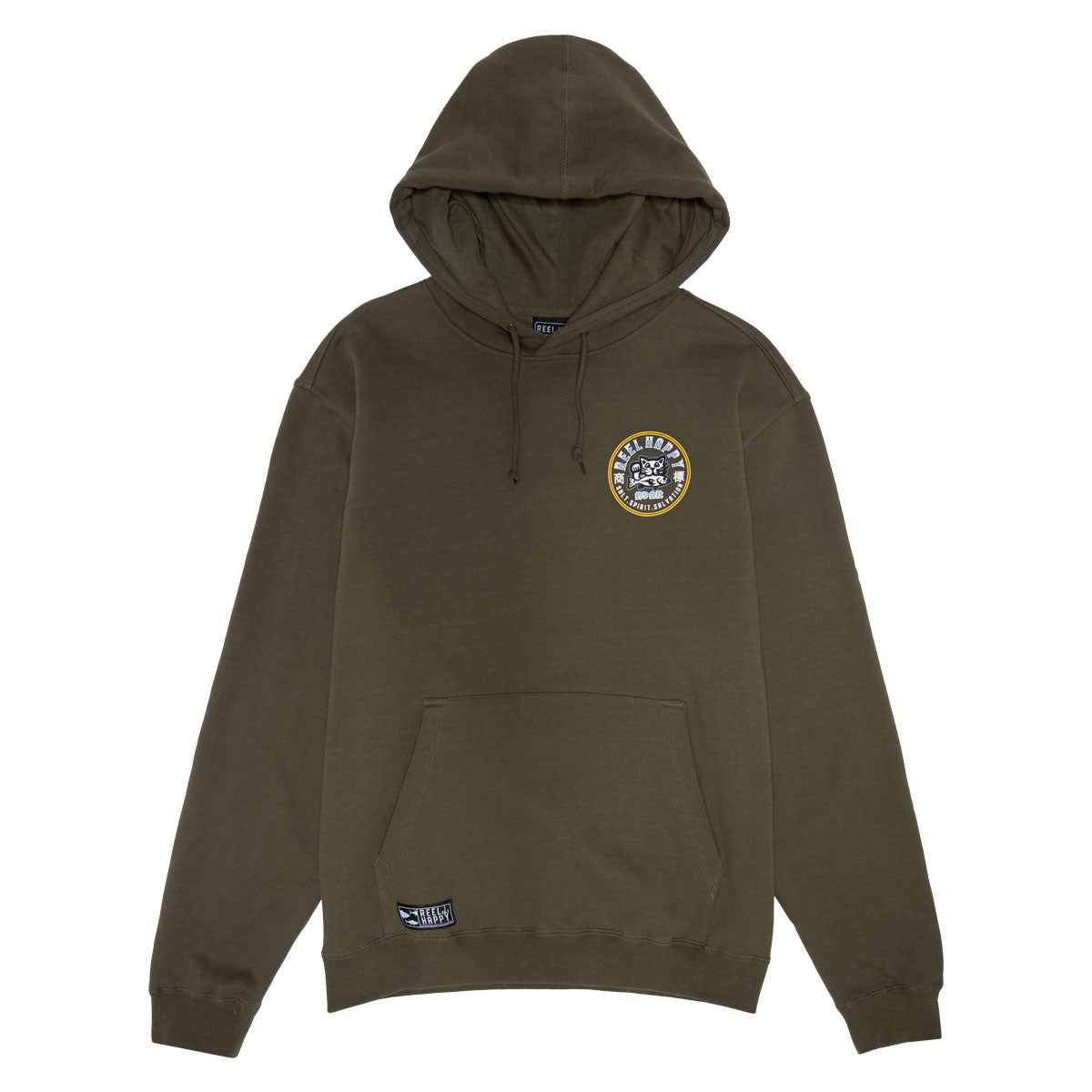 Reel Happy Maguro Hoodie - Olive Green image 1