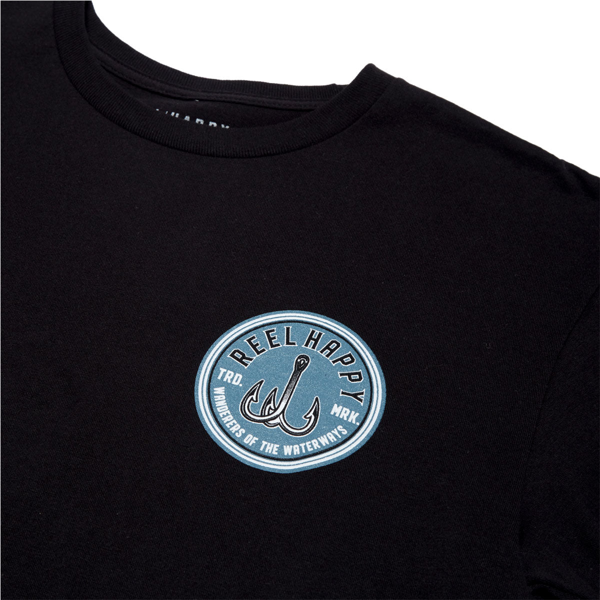 Reel Happy Night Trippers T-Shirt - Black image 3